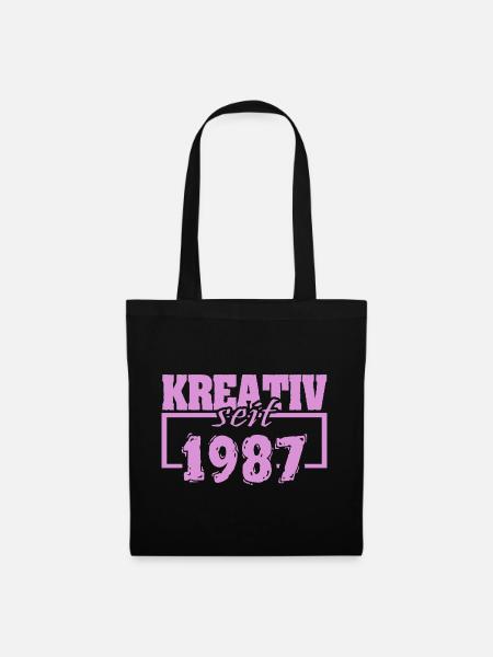Kreativ 1987 - Stoffbeutel - Schwarz