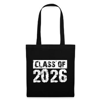Jahrgang 2026 – Klasse Abschluss Schüler Student - Stoffbeutel - Schwarz - Vorne