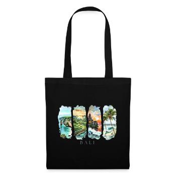 Bali Design – Tropical Island Holiday Motif - Tote Bag - black - Front
