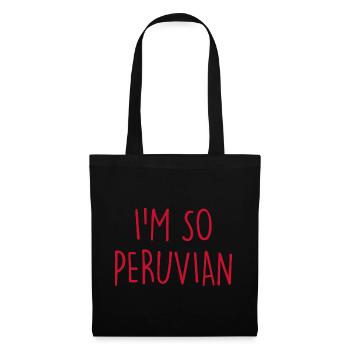 Je suis tellement Péruvien - Sac en tissu - noir - Devant