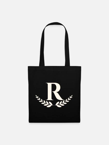 R - Stoffbeutel - Schwarz