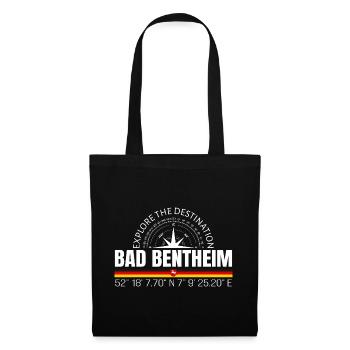 Bad Bentheim - Stoffbeutel - Schwarz - Vorne