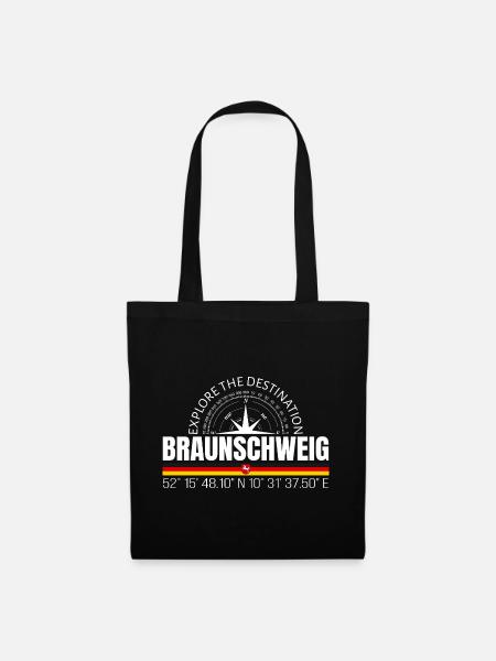 Braunschweig - Stoffbeutel - Schwarz