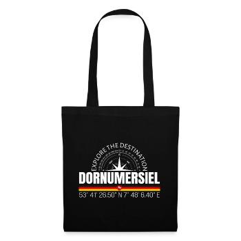 Dornumersiel - Stoffbeutel - Schwarz - Vorne