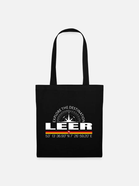 Leer - Stoffbeutel - Schwarz