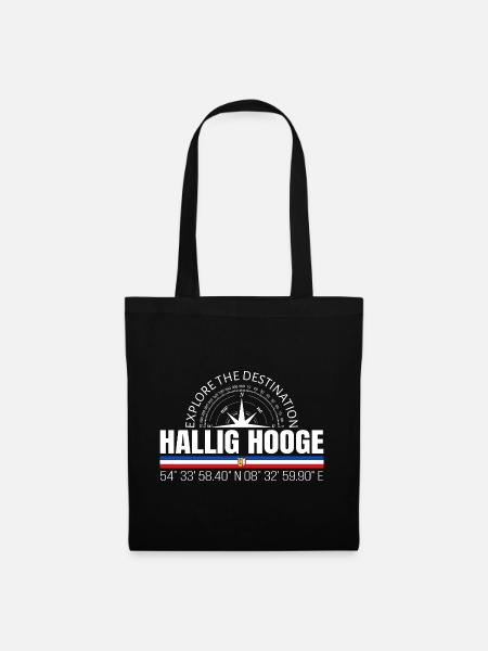Hallig Hooge - Stoffbeutel - Schwarz
