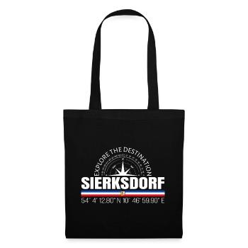 Sierksdorf - Stoffbeutel - Schwarz - Vorne
