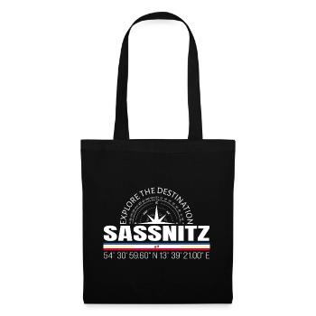 Sassnitz - Stoffbeutel - Schwarz - Vorne