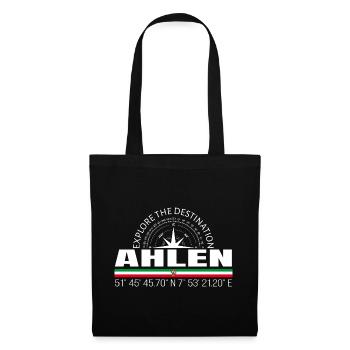Ahlen - Stoffbeutel - Schwarz - Vorne