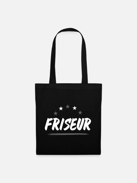Friseur Beruf - Stoffbeutel - Schwarz