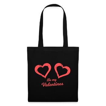 Be my Valentines Heart Brush - Tote Bag - black - Front