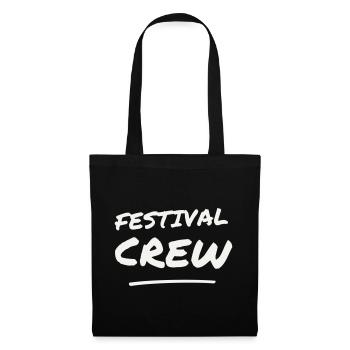Festival Crew Brush Lettering Team Staff Event - Tote Bag - black - Front