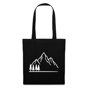 Mountain Hiking Mountaineering Gift - Tote Bag - black - Front