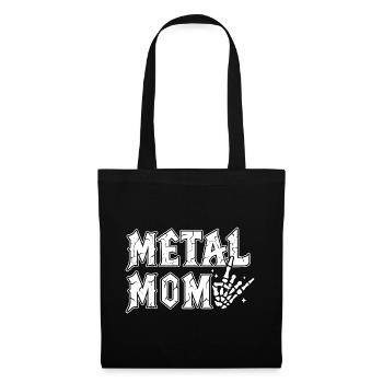 Metal Mom Gift Mom Heavy Metal Rock - Stoffbeutel - Schwarz - Vorne