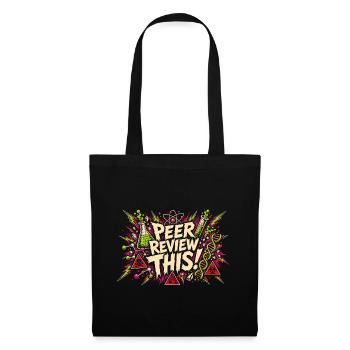 Peer Review This! Comic Lab Chaos - Tote Bag - black - Front