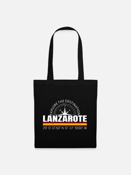 Lanzarote - Stoffbeutel - Schwarz