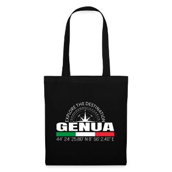 Genua - Stoffbeutel - Schwarz - Vorne