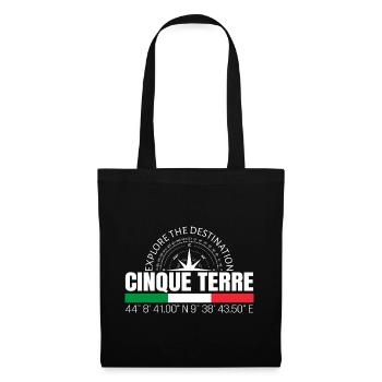 Cinque Terre - Stoffbeutel - Schwarz - Vorne