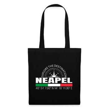 Neapel - Stoffbeutel - Schwarz - Vorne
