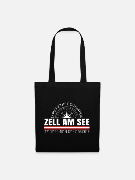 Zell am See - Stoffbeutel - Schwarz