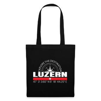 Luzern - Stoffbeutel - Schwarz - Vorne
