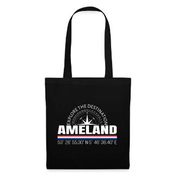 Ameland - Stoffbeutel - Schwarz - Vorne
