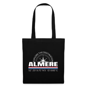 Almere - Stoffbeutel - Schwarz - Vorne