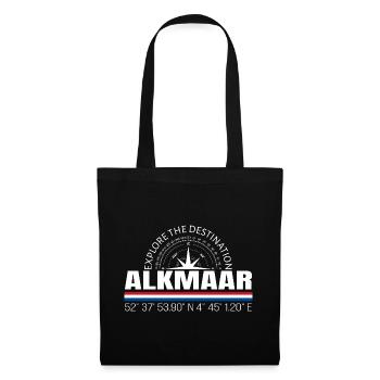 Alkmaar - Stoffbeutel - Schwarz - Vorne