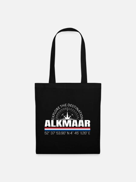 Alkmaar - Stoffbeutel - Schwarz