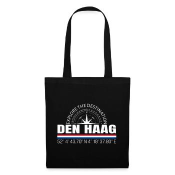 Den Haag - Stoffbeutel - Schwarz - Vorne