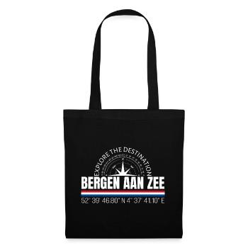 Bergen aan Zee - Stoffbeutel - Schwarz - Vorne