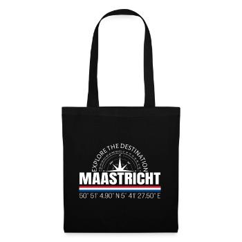 Maastricht - Stoffbeutel - Schwarz - Vorne