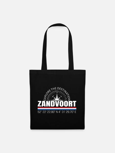 Zandvoort - Stoffbeutel - Schwarz