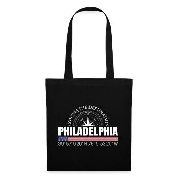 Philadelphia - Stoffbeutel - Schwarz - Vorne