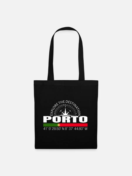 Porto - Stoffbeutel - Schwarz