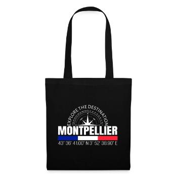 Montpellier - Stoffbeutel - Schwarz - Vorne