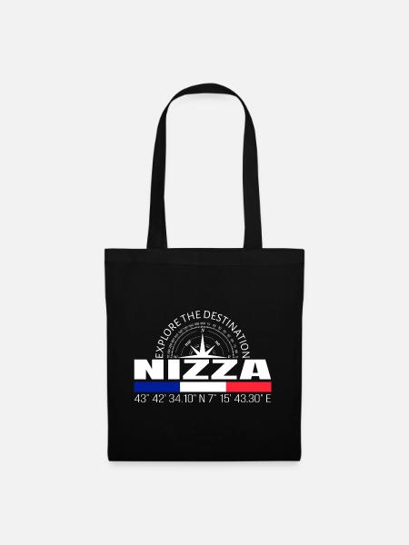 Nizza - Stoffbeutel - Schwarz