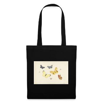 Sheet_of_Studies_with_Five_Butterflies - Stoffbeutel - Schwarz - Vorne