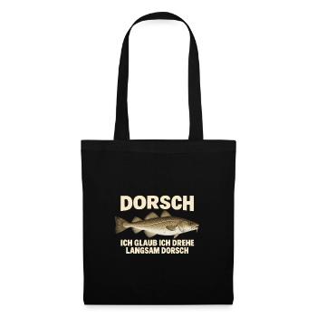 Dorsch im Kopf - Stoffbeutel - Schwarz - Vorne