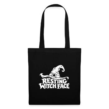 Resting Witch Face Tee - Stoffbeutel - Schwarz - Vorne