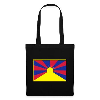Flag of Tibet - Tote Bag - black - Front