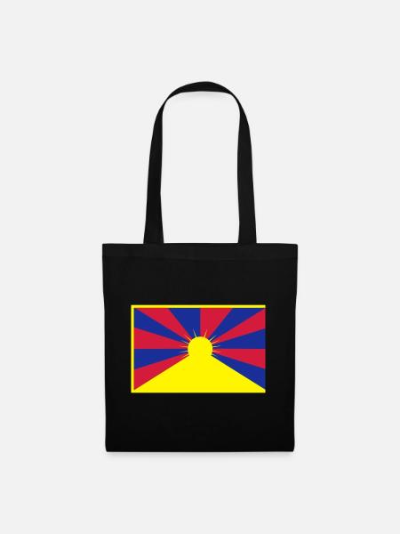 Flag of Tibet - Tote Bag - black