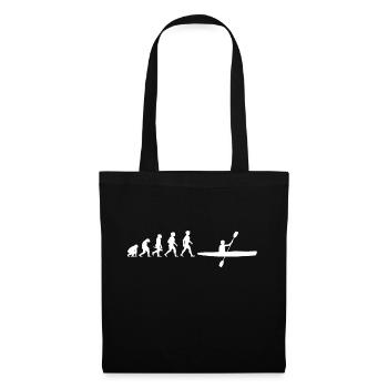 Evolution Canoeing Canoe Rowing Boat Rowboat - Tote Bag - black - Front