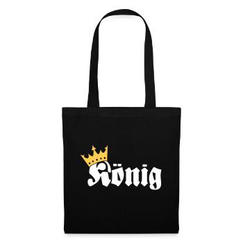 König - Sac en tissu - noir - Devant