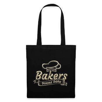 Baker qui dit jeu de mots travail boulot cadeau hobby - Sac en tissu - noir - Devant