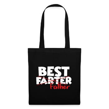 Cadeau drôle pour le papa papa papa humour - Sac en tissu - noir - Devant