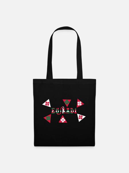 Euskadi Pays Basque - Sac en tissu - noir