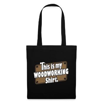 Chemise de travail en bois - Sac en tissu - noir - Devant