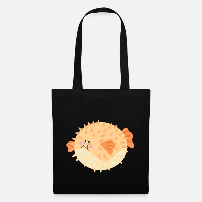 Puffer fish - Tote Bag - black