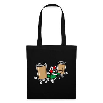 Bière Pong Cartoon Ping Ping Pong Ping Pong Ping - Sac en tissu - noir - Devant